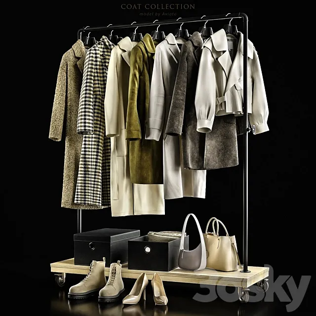 Coat collection 3DS Max Model