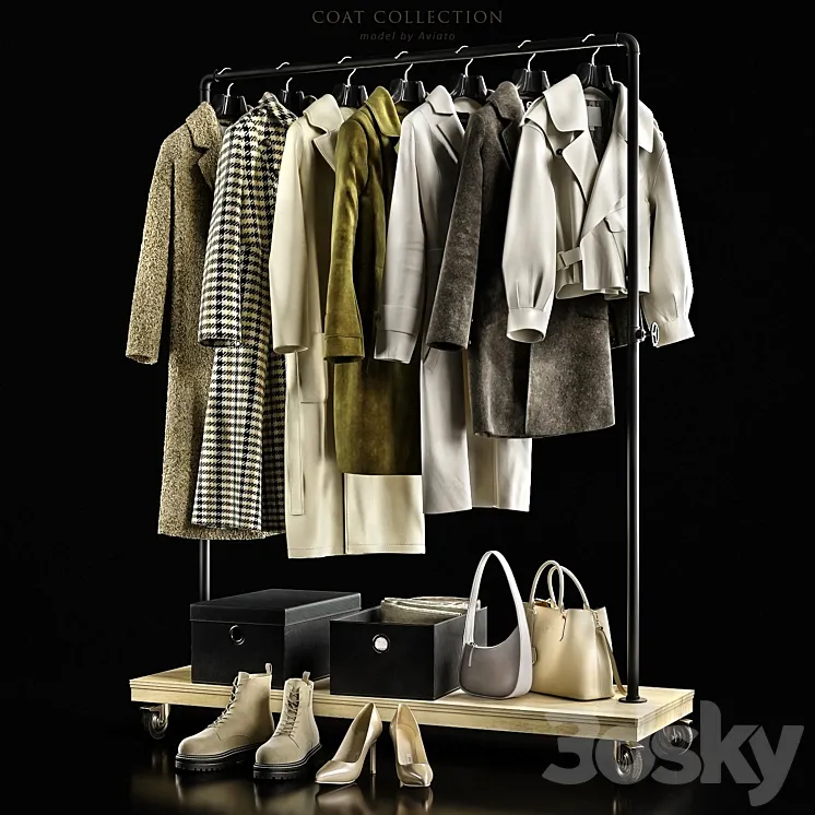 Coat collection 3DS Max Model