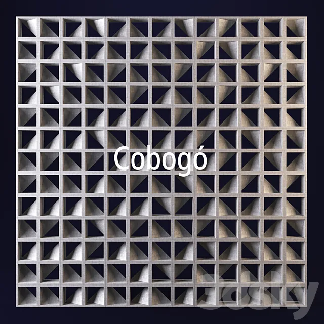 Cobogo geometrical panel №1 3ds Max