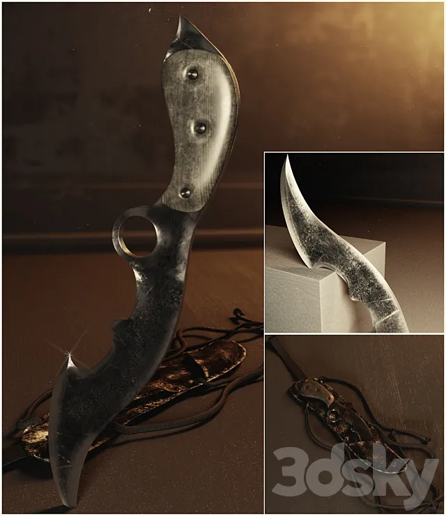 Cobra Knife 3DS Max Model