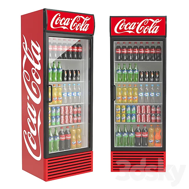 Coca-cola fridge 3DSMax File
