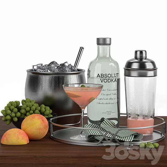 cocktail Decor set-02 3dsMax Model