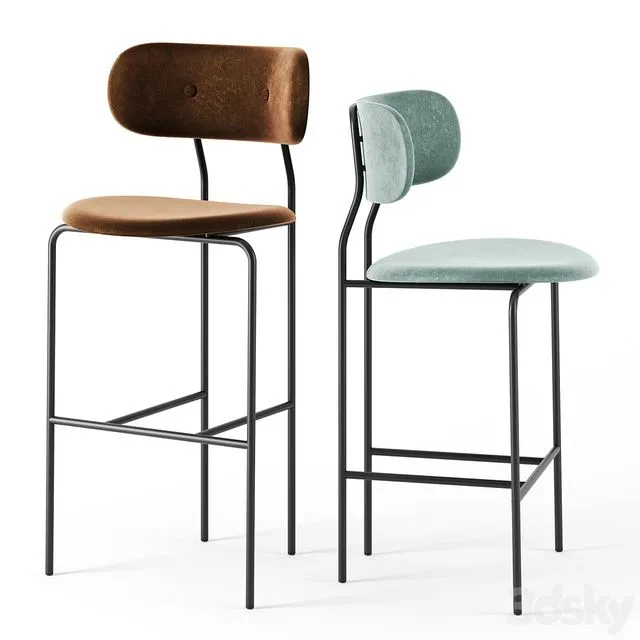 Coco bar stools by Gubi 3dsMax Model