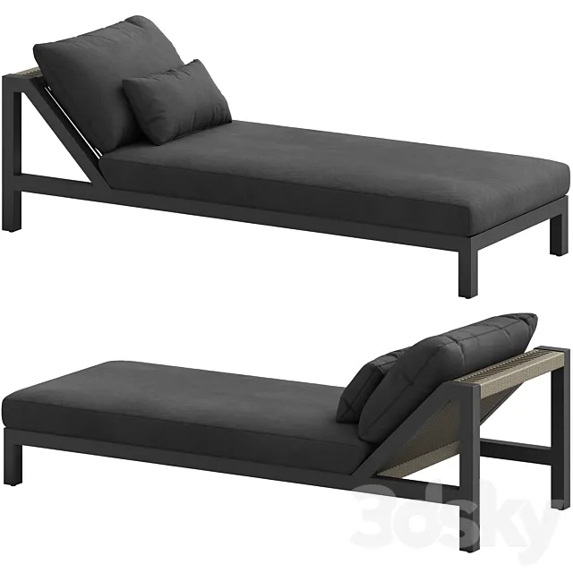 Coco Republic Boxster Outdoor Sunlounge 3ds Max