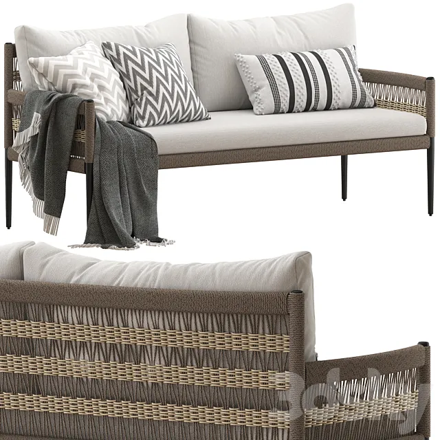 Coco Republic Ellisse Outdoor Sofa 3ds Max