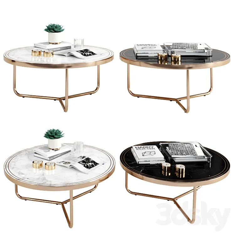 Coco Republic Hollywood Coffee Table 3DS Max