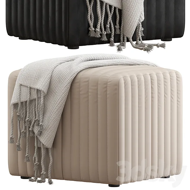 Coco Republic Rosetta Ottoman 3ds Max