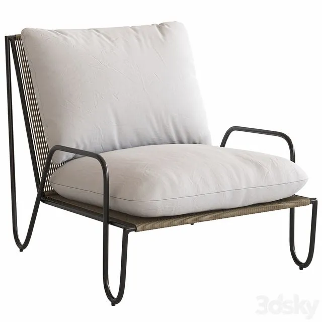 Coco Republic Shore Outdoor Lounge Chair 3dsMax Model