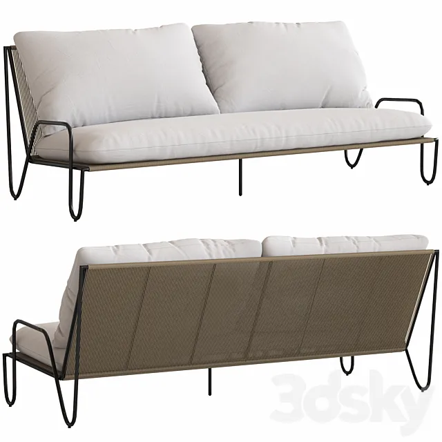 Coco Republic Shore Outdoor Sofa 3ds Max
