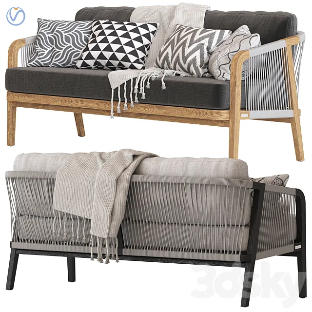 Coco Republic St Joseph Sofa 3ds Max