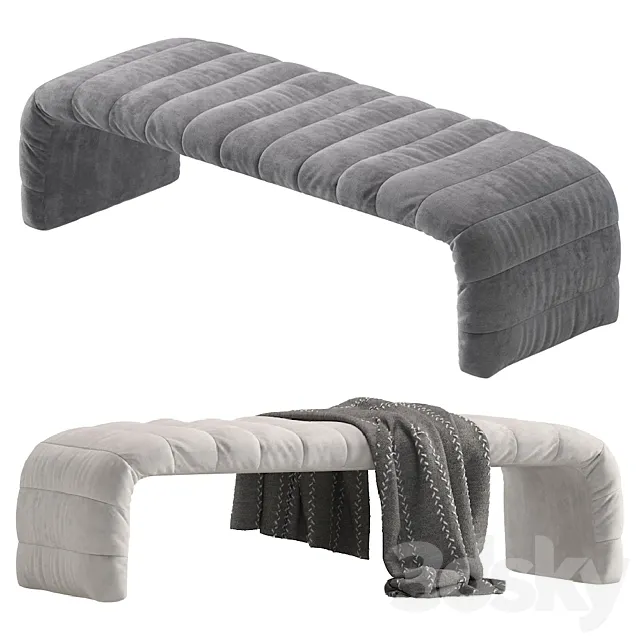 Coco Republic Westwood Bench 3ds Max
