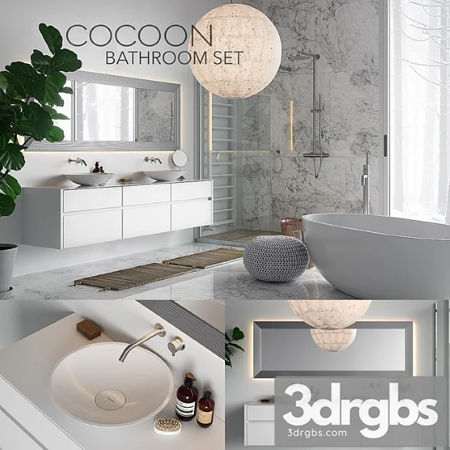 Cocoon Bathroom Set 3dsmax Download