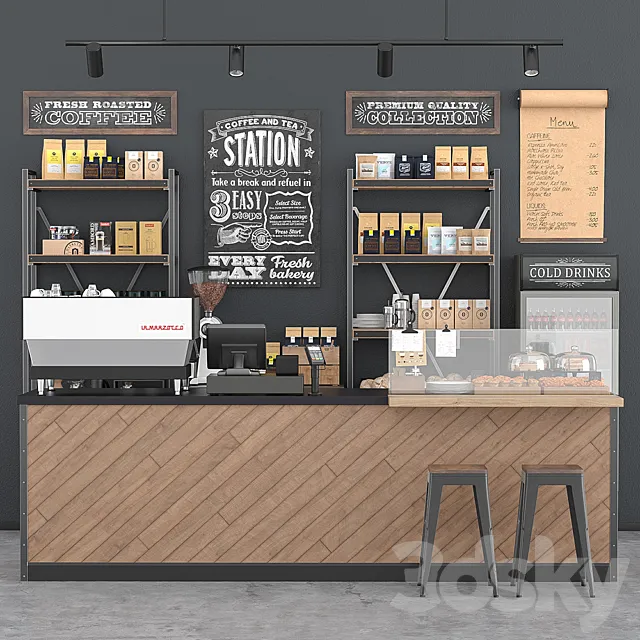 Coffee bar 3DSMax File