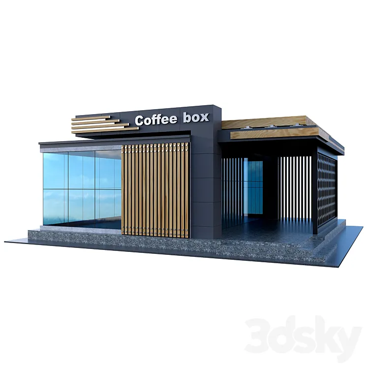 Coffee box 3DS Max