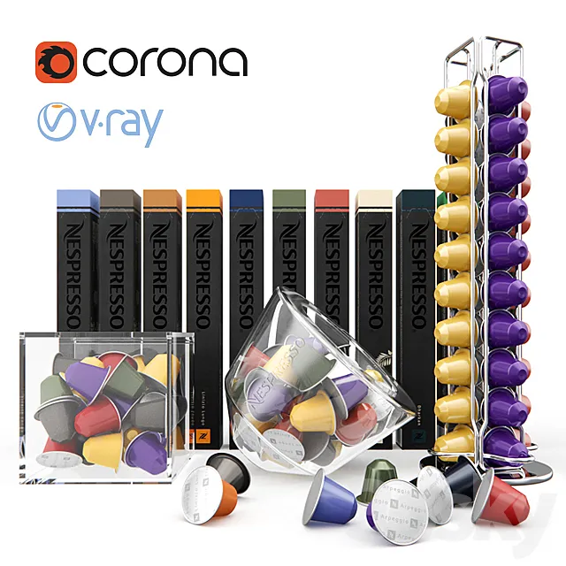 Coffee capsules and accessories Nespresso 3DS Max Model