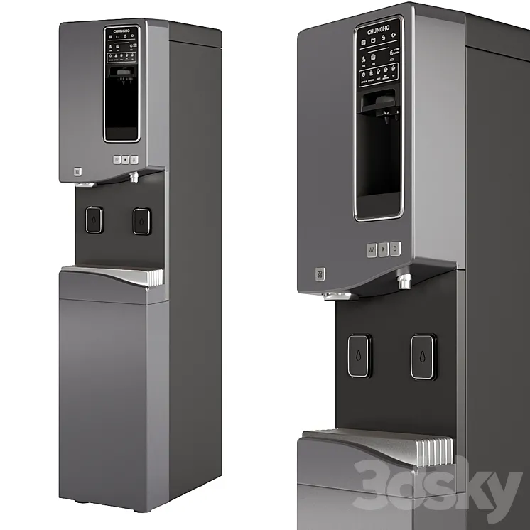 Coffee machine cooler and ice machine Chungno 550 3DS Max Model