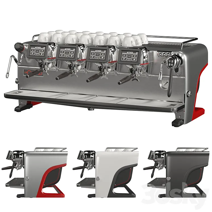 Coffee machine for coffee shop La Cimbali M200 3DS Max Model