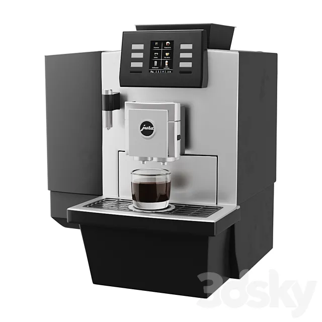 Coffee machine Jura X8 Platin 3dsMax Model