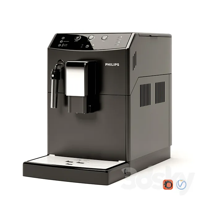 Coffee machine PHILIPS 3100 series HD8827 _ 09 3ds Max