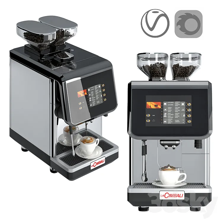 Coffee machine S30 LaCimbali 3DS Max