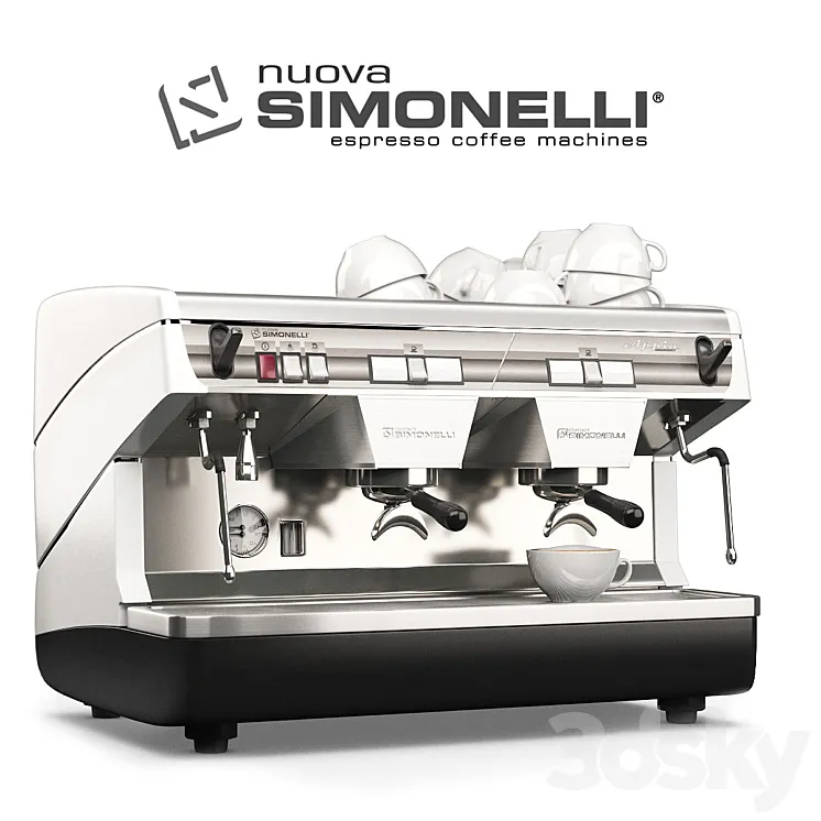 Coffee machine Simonelli Appia 2 3DS Max