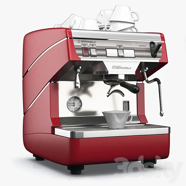 Coffee machine Simonelli Appia2 3ds Max