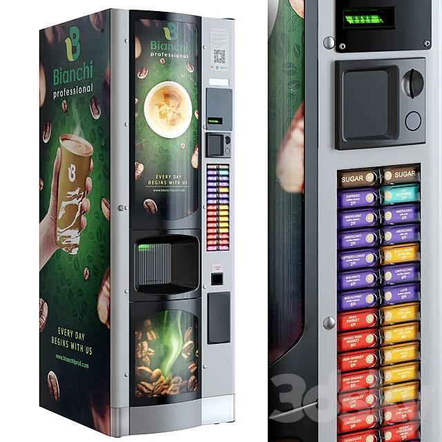 Coffee machine. Vending machine. Terminal. Bianchi 3DSMax File