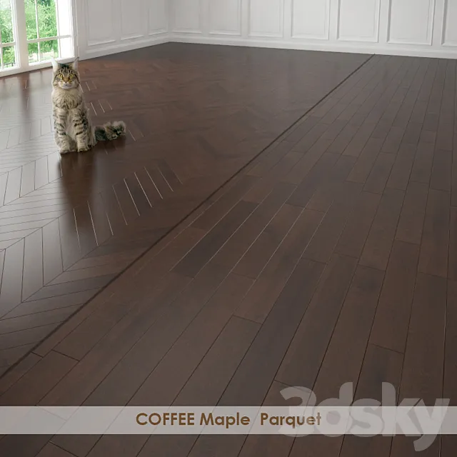 COFFEE Maple Parquet 3DS Max Model