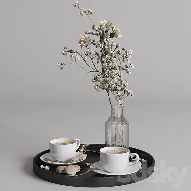 Coffee set 01 3ds Max