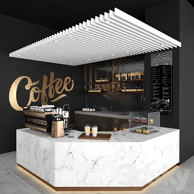 Coffee shop 03 3DSMax File