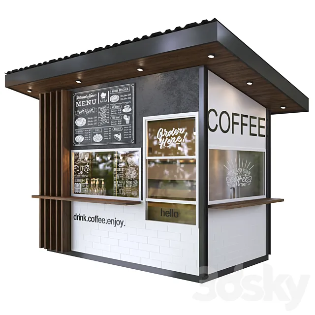 coffee shop 3DS Max Model