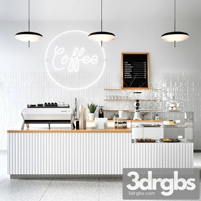 Coffee shop 4 (corona vray) 3dsmax Download