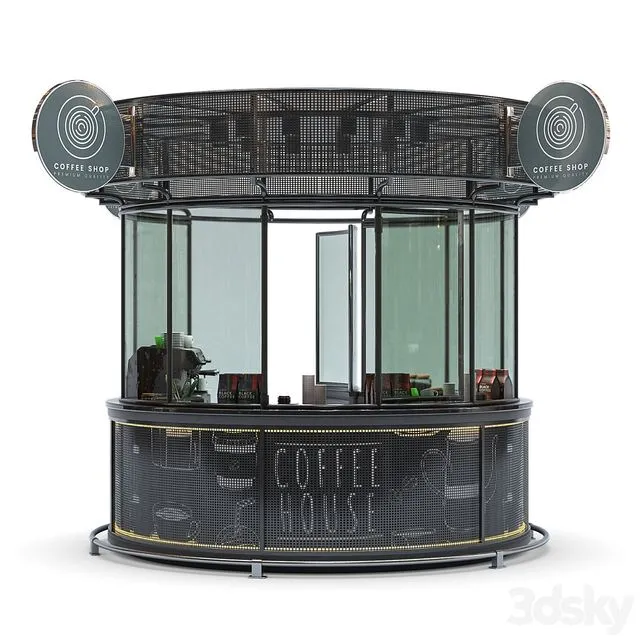 Coffee Shop (coffee house) 3dsMax Model