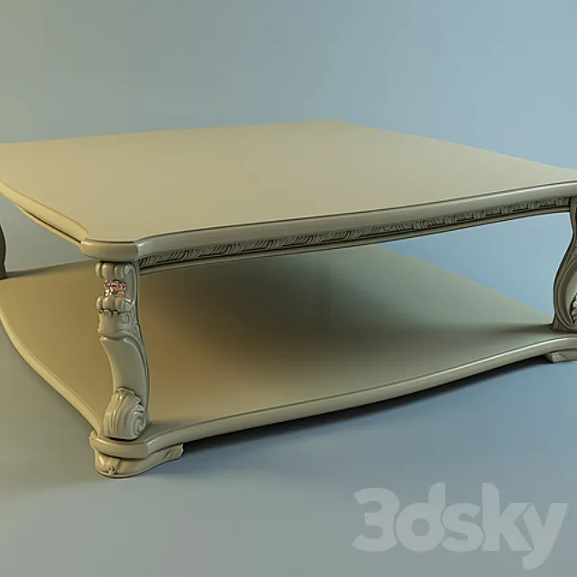 coffee table 3ds Max