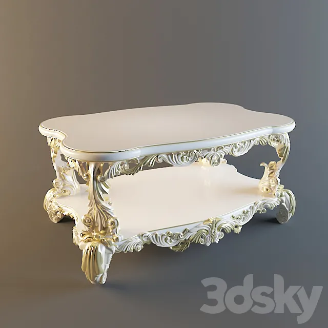 coffee table 3ds Max