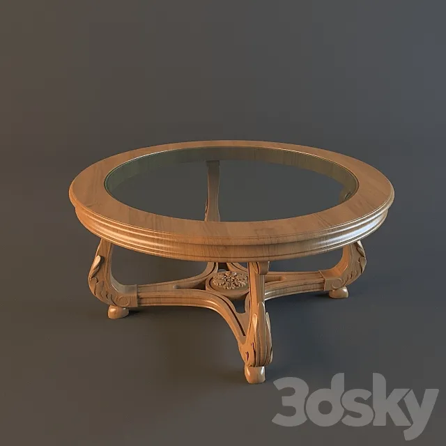 coffee table 3ds Max