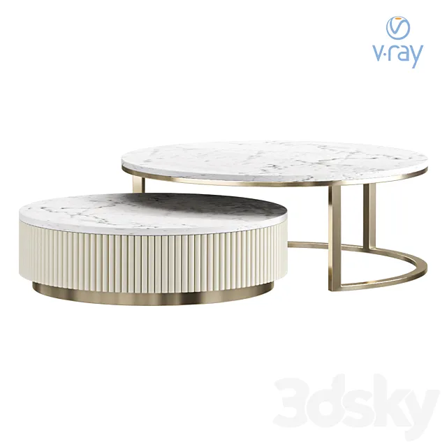 Coffee table 90*90*40 cm coffee table 3ds Max