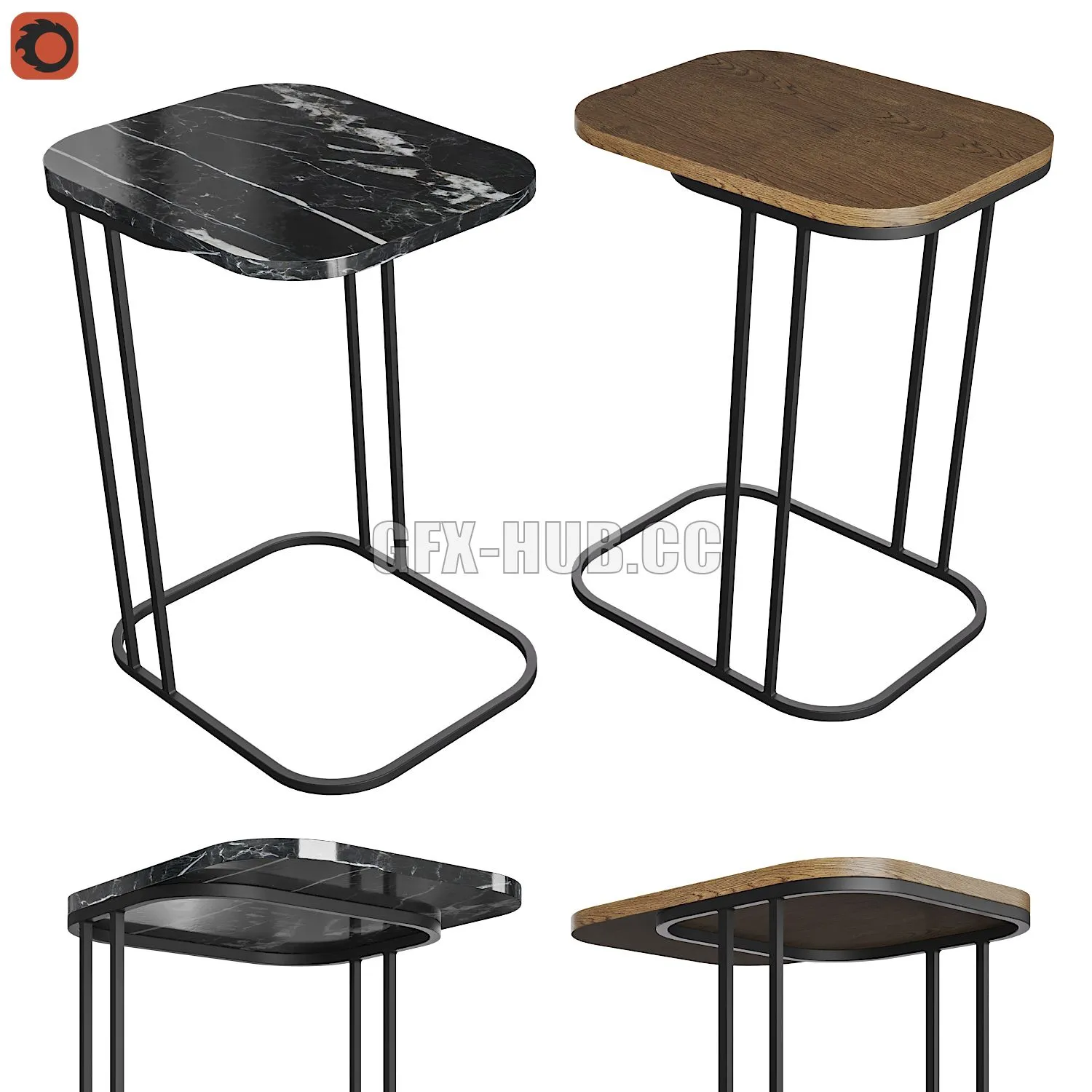 Coffee table add-on Trebor AM.PM 3dsMax Model