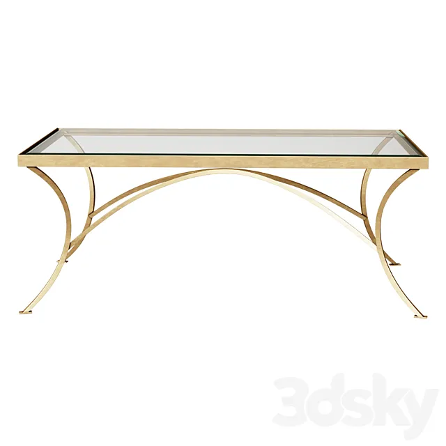 Coffee table Alayna Gold Coffee Table coffee table 3ds Max