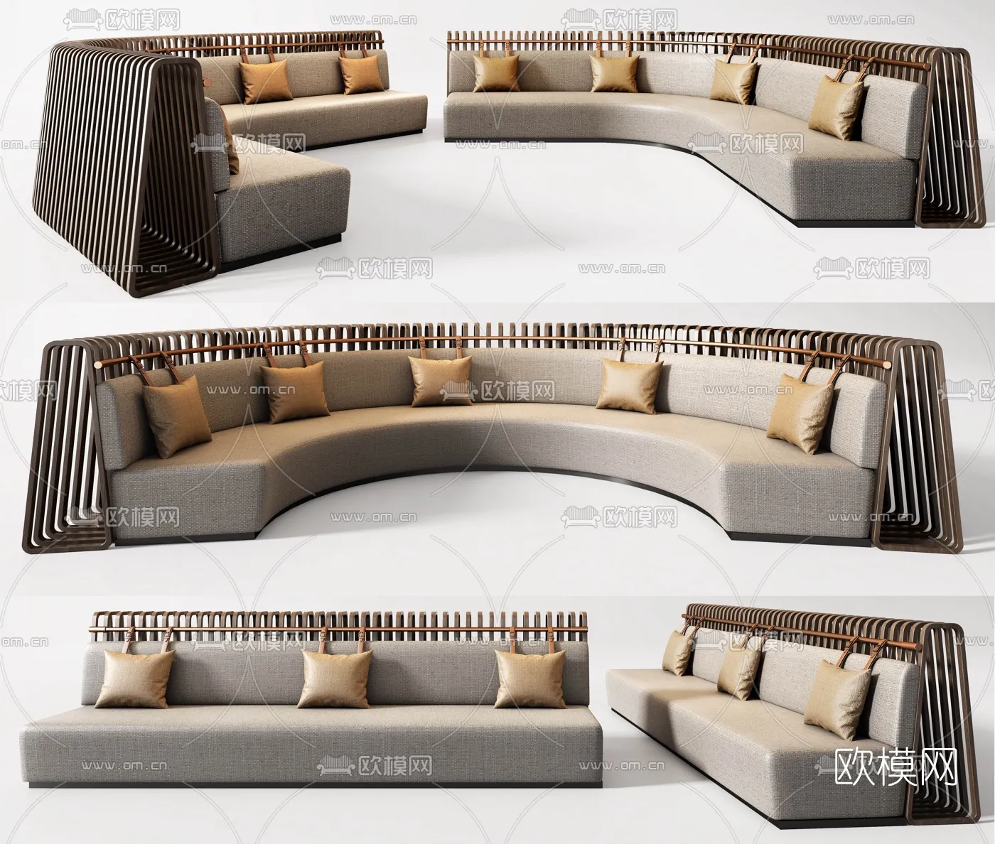Coffee Table and Armchair Sets – 3D Models – Cafe Interior 3D Scenes – 004 – VRAY Render