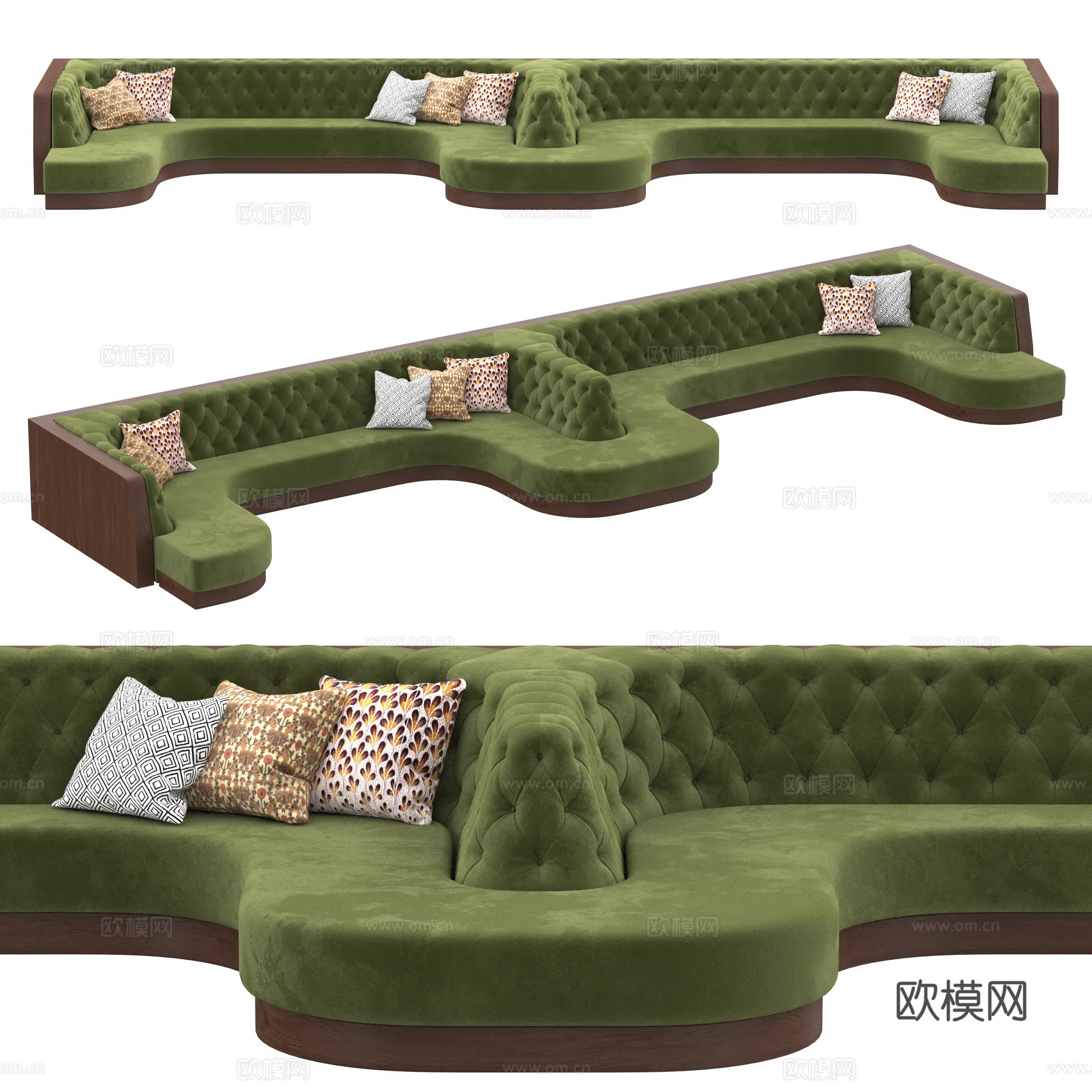 Coffee Table and Armchair Sets – 3D Models – Cafe Interior 3D Scenes – 080 – VRAY Render