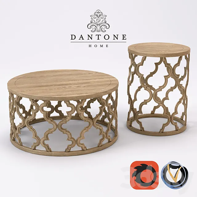 Coffee table and bedside Solik Dantone 3DS Max Model