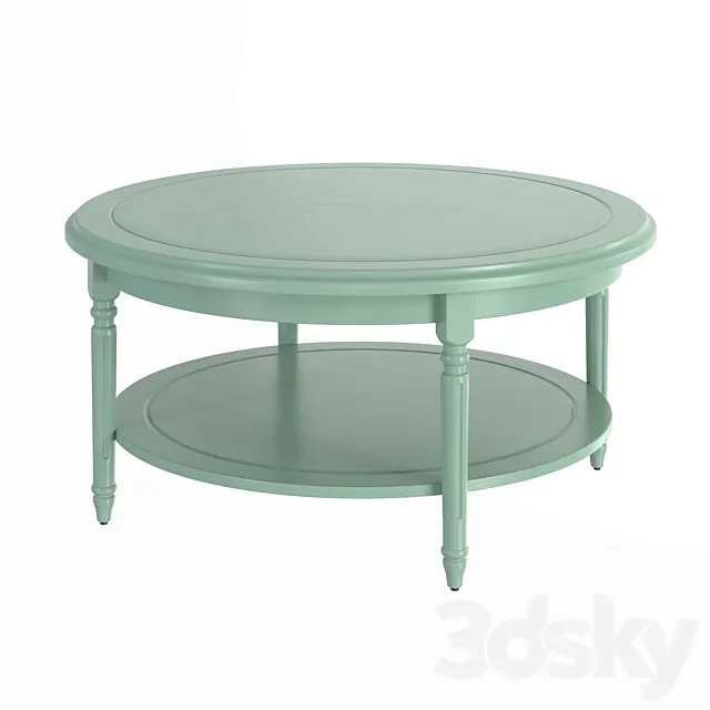 Coffee table Baudry green eucalyptus LA REDOUTE INTERIEURS 3ds Max