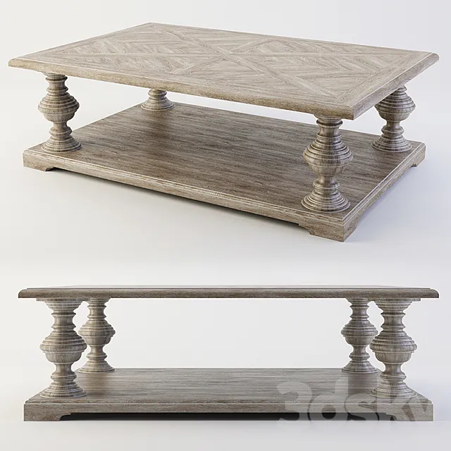 coffee table Bernhardt Campania (370-023) 3ds Max
