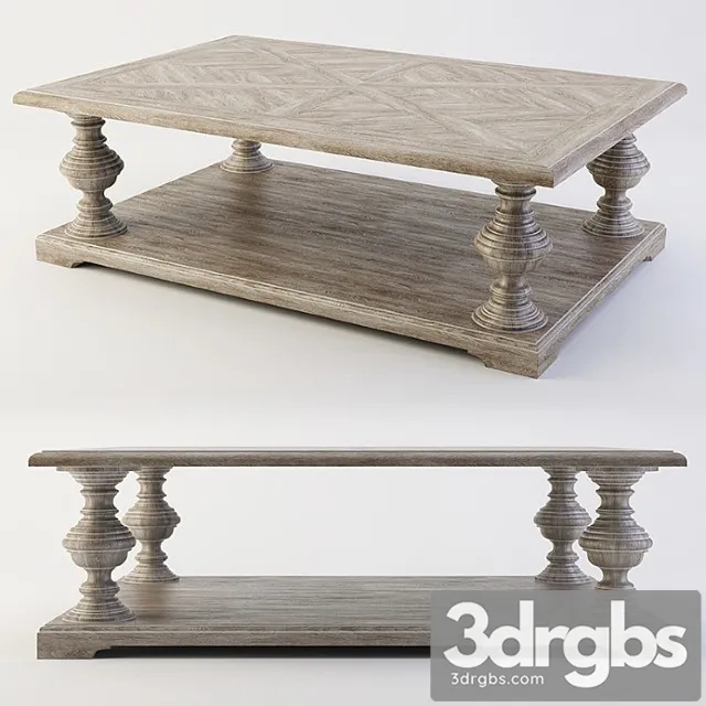 Coffee table bernhardt campania (370-023)