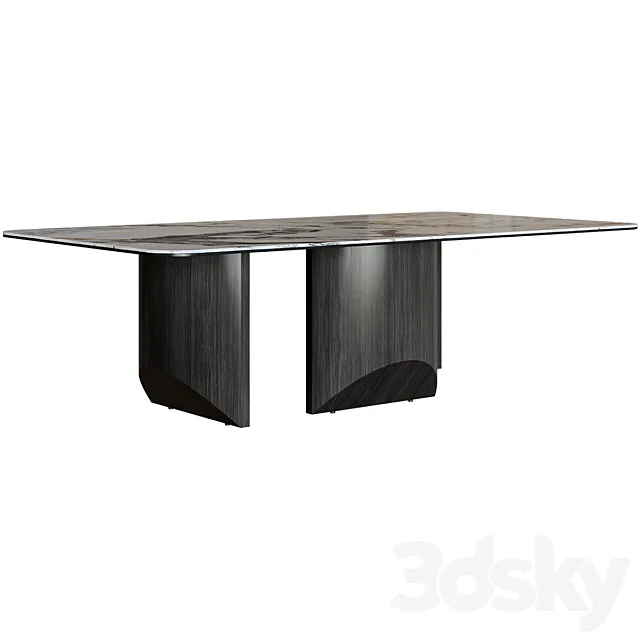 Coffee table Brescia Slate Table 3ds Max