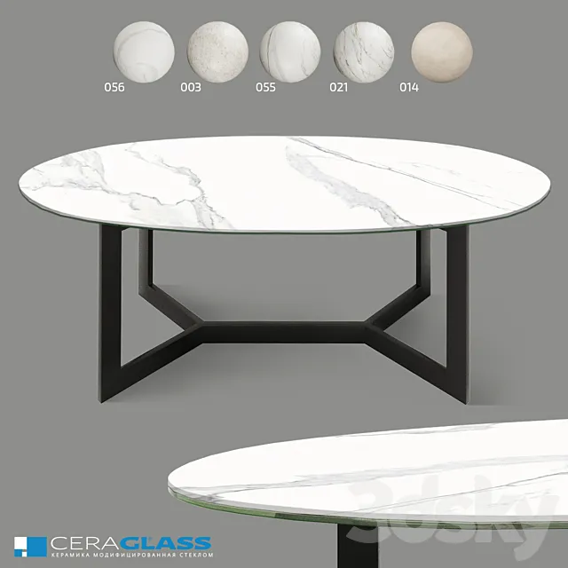 Coffee table Ceraglass CGO-000_X 3dsMax Model