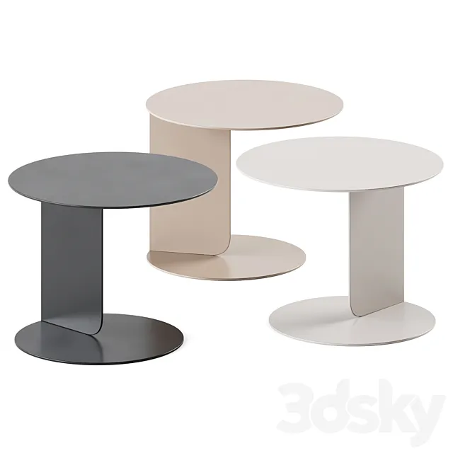 Coffee Table Chips Black _ Side table 3DSMax File