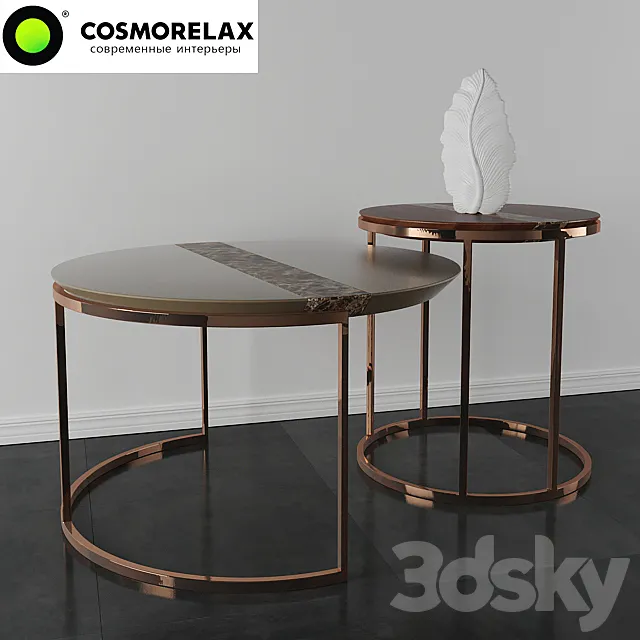 Coffee table Cimabue and Duccio 3DS Max Model