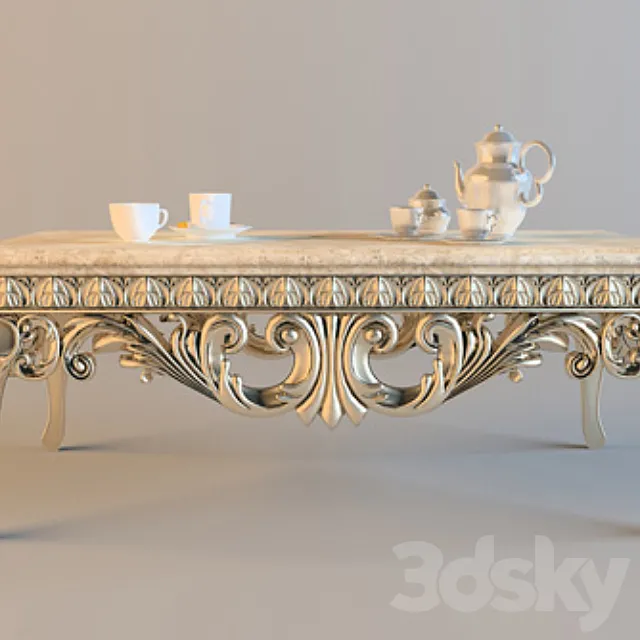 coffee table classics 3ds Max